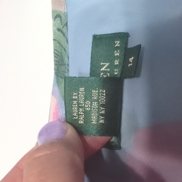 Ralph Lauren Womens Skirt NWT 100% Silk Cottagecore Bloomcore Plus Size 14 - Picture 10 of 12